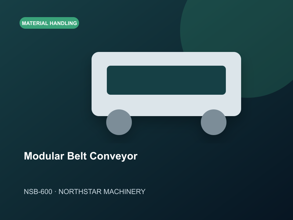 NSB-600 Modular Belt Conveyor industrial machinery