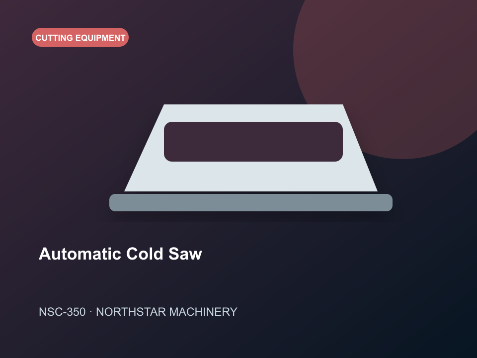 NSC-350 Automatic Cold Saw industrial machinery