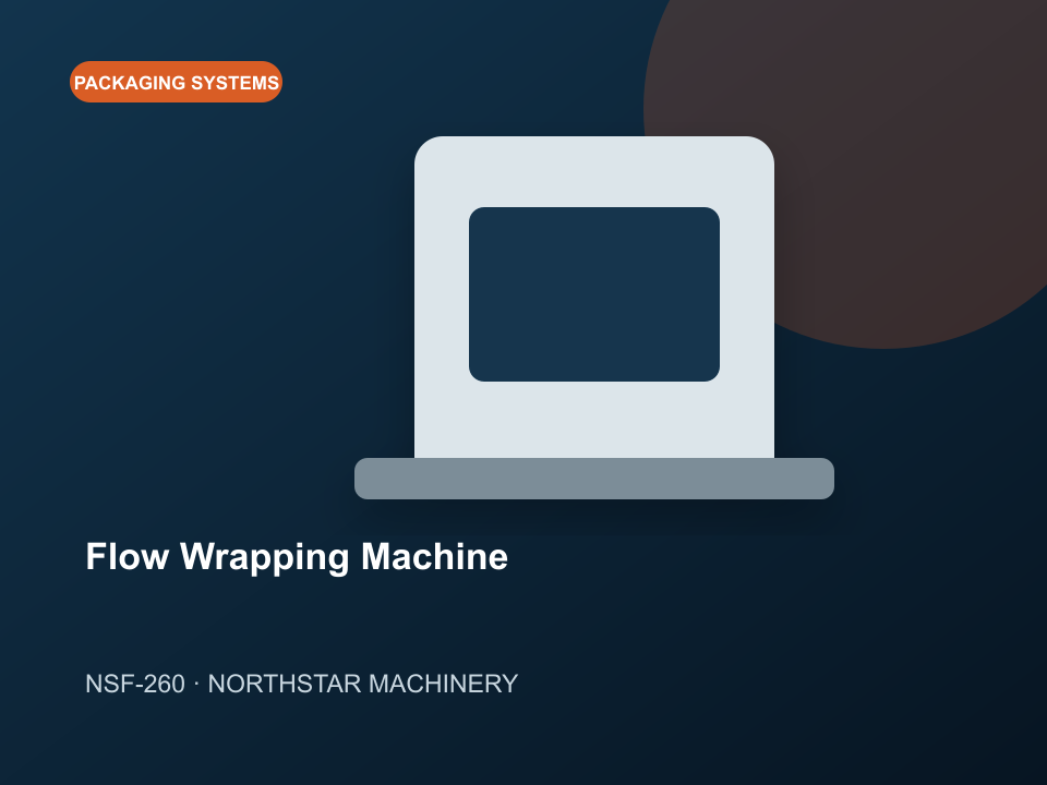 NSF-260 Flow Wrapping Machine industrial machinery
