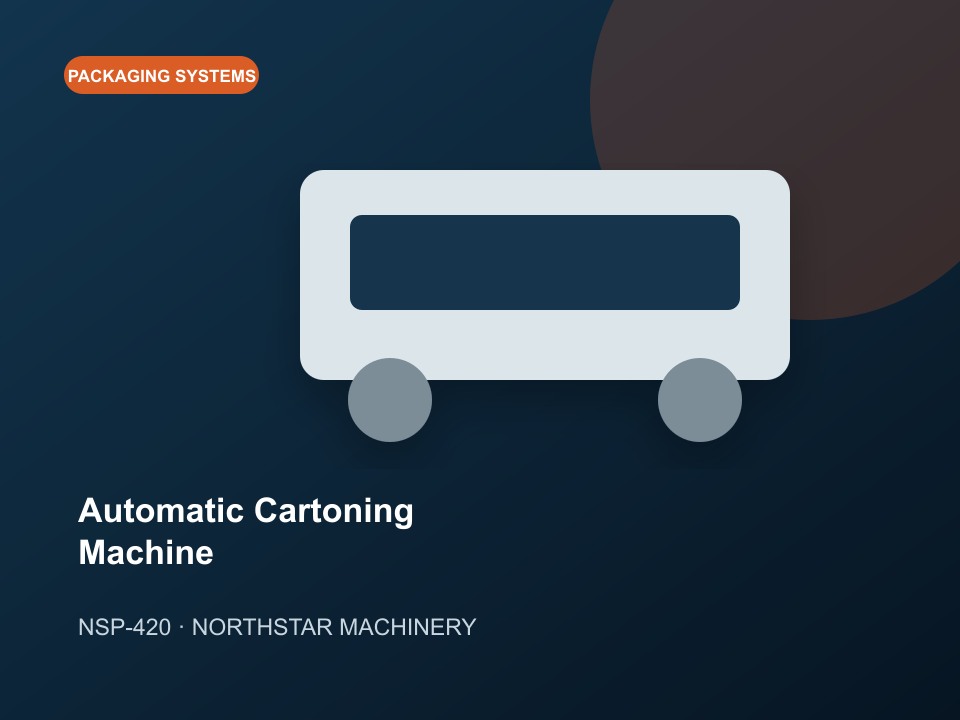NSP-420 Automatic Cartoning Machine industrial machinery