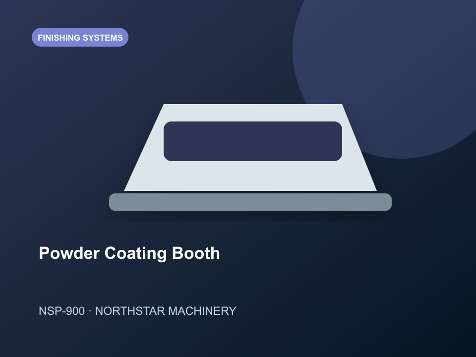 NSP-900 Powder Coating Booth industrial machinery