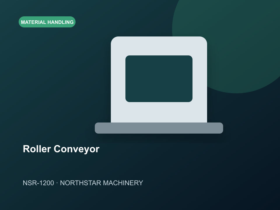 NSR-1200 Roller Conveyor industrial machinery